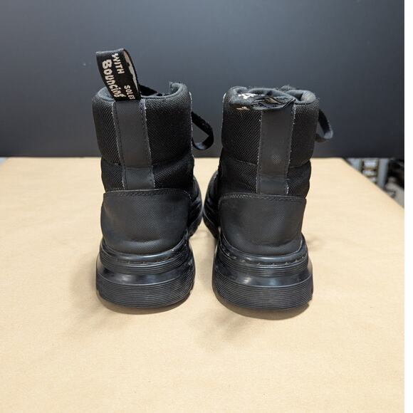 Dr Martens Combs Canvas Combat Boots Black Womens 7 Lace Up Grunge Streetwear - Picture 5 of 7